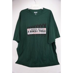 VGC Duluth Mens Shirt Green Graphic I Work With A Bunch Of Tools XL Extra Large